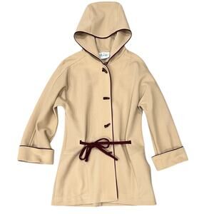 Vintage Butte Knit Hooded Peacoat